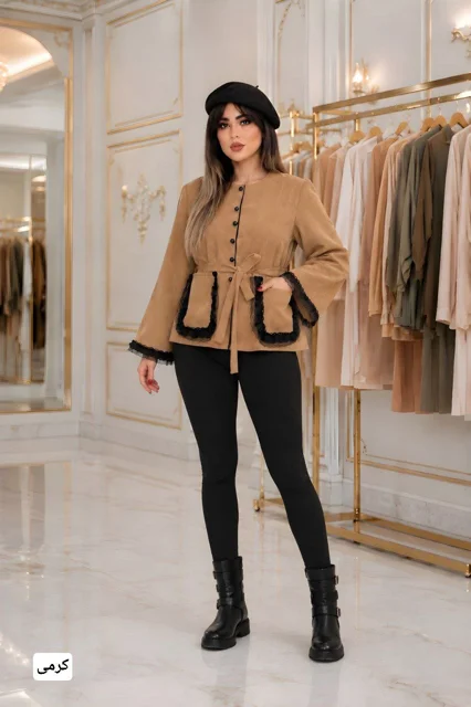 مانتو پاییزی زنانه مدل شکلات