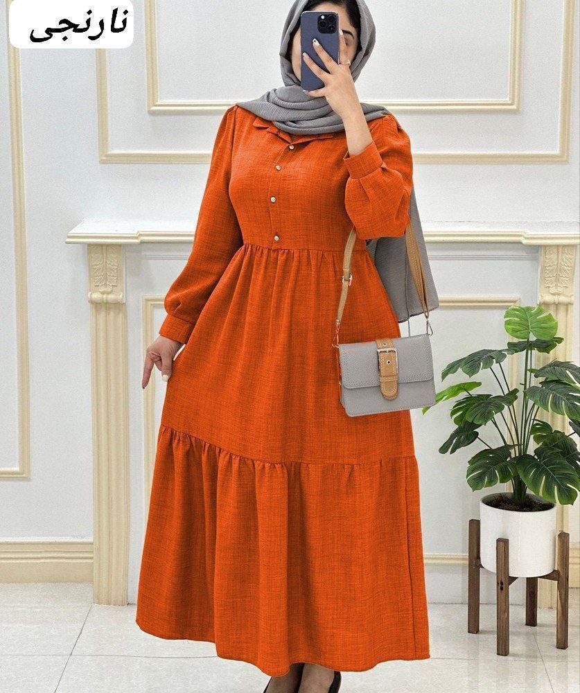 پیراهن بلند زنانه مدل شاپرک