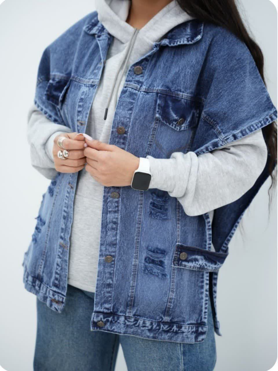 وست زنانه مدل جین بندی