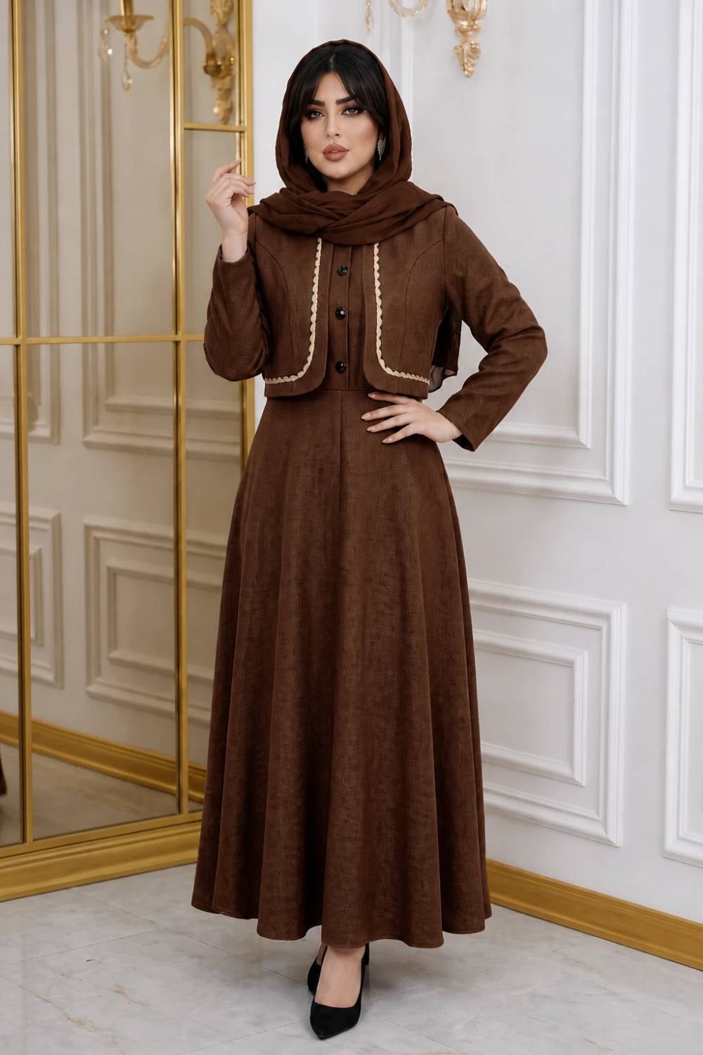 کت سارافون زنانه مدل الیزابت