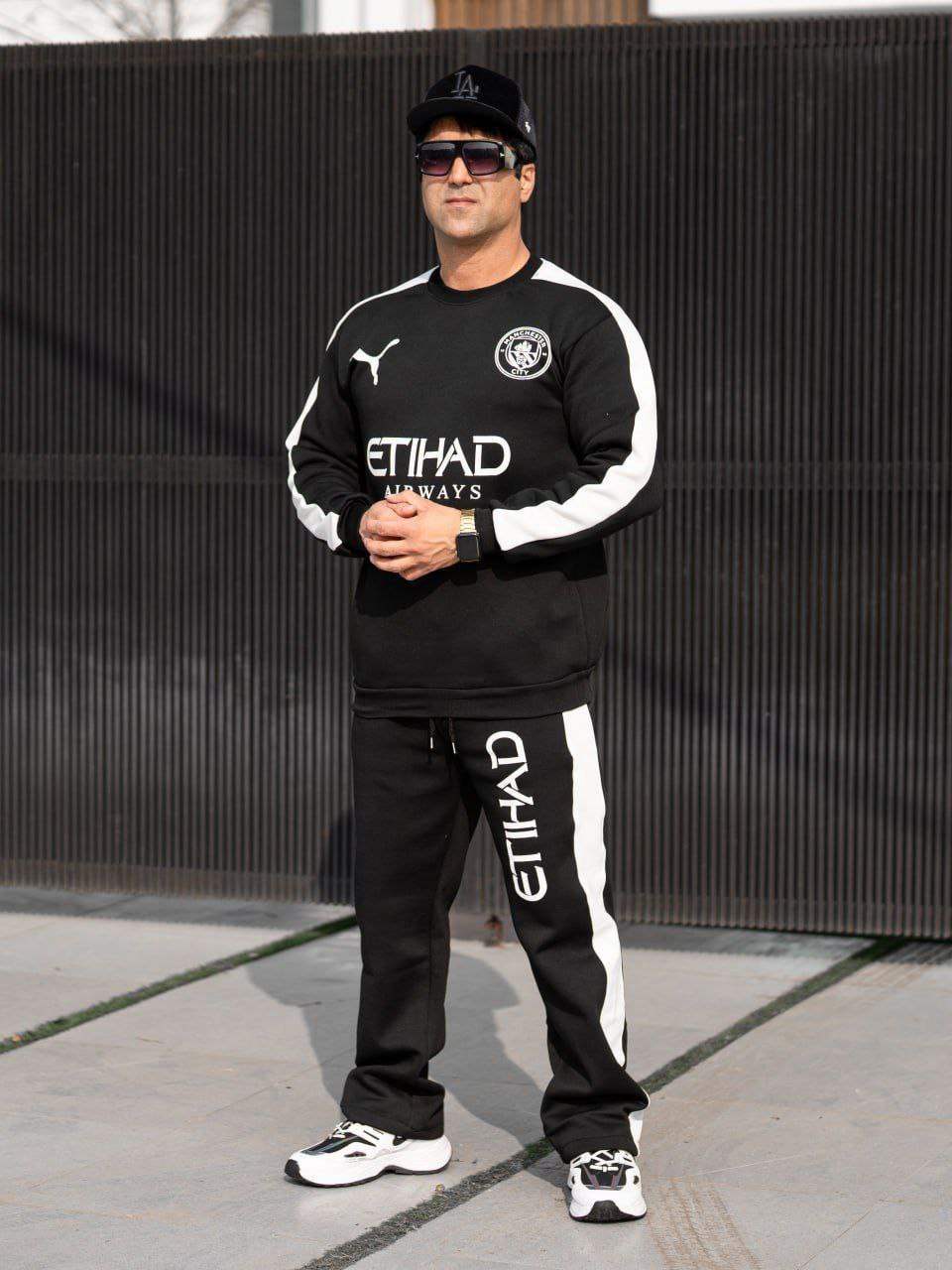 ست بلوز شلوار مردانه طرح منچستر سیتی کد ۸۰۰