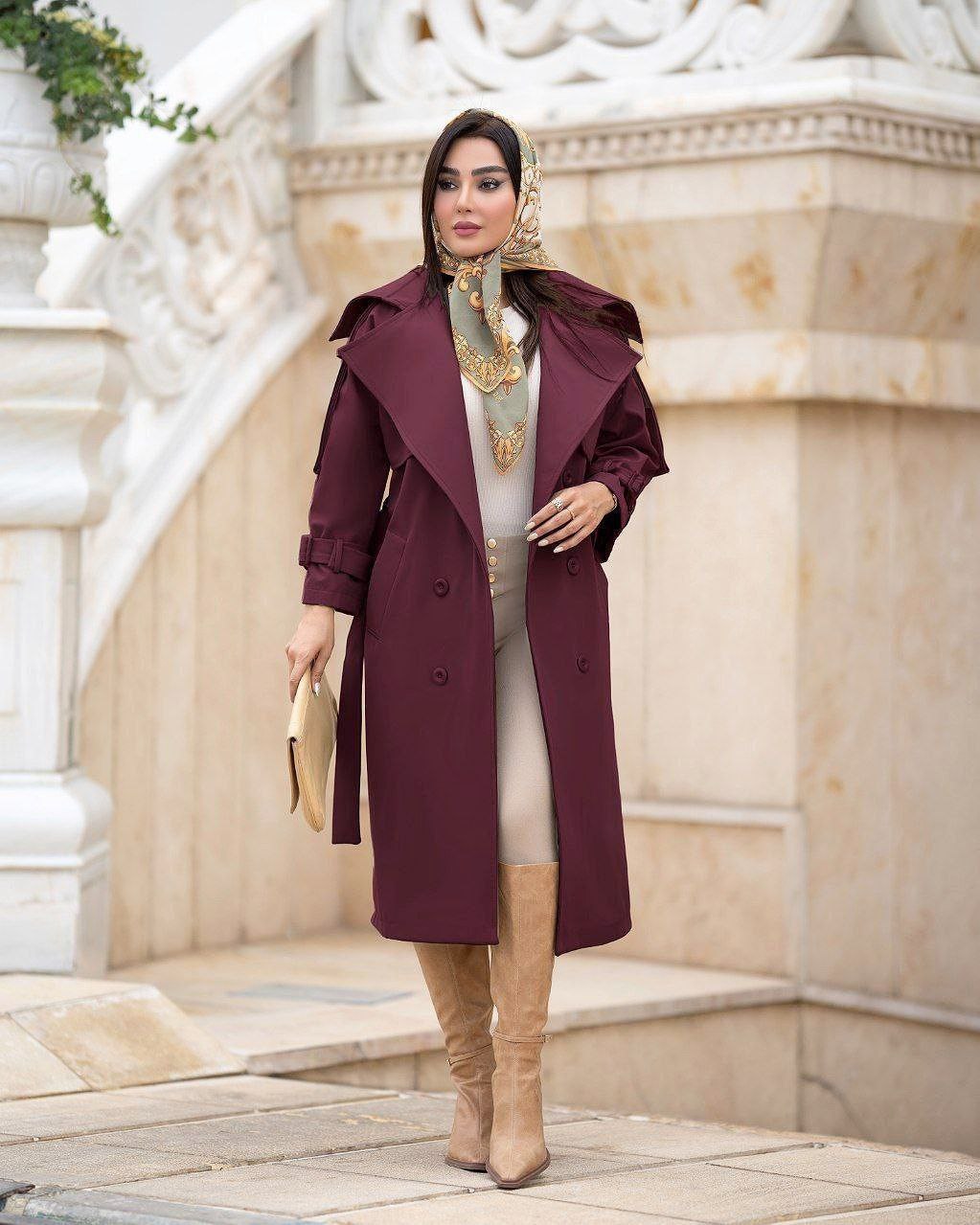 بارونی زنانه مدل الیا ۱۲ رنگ متنوع کد ۷۳۱