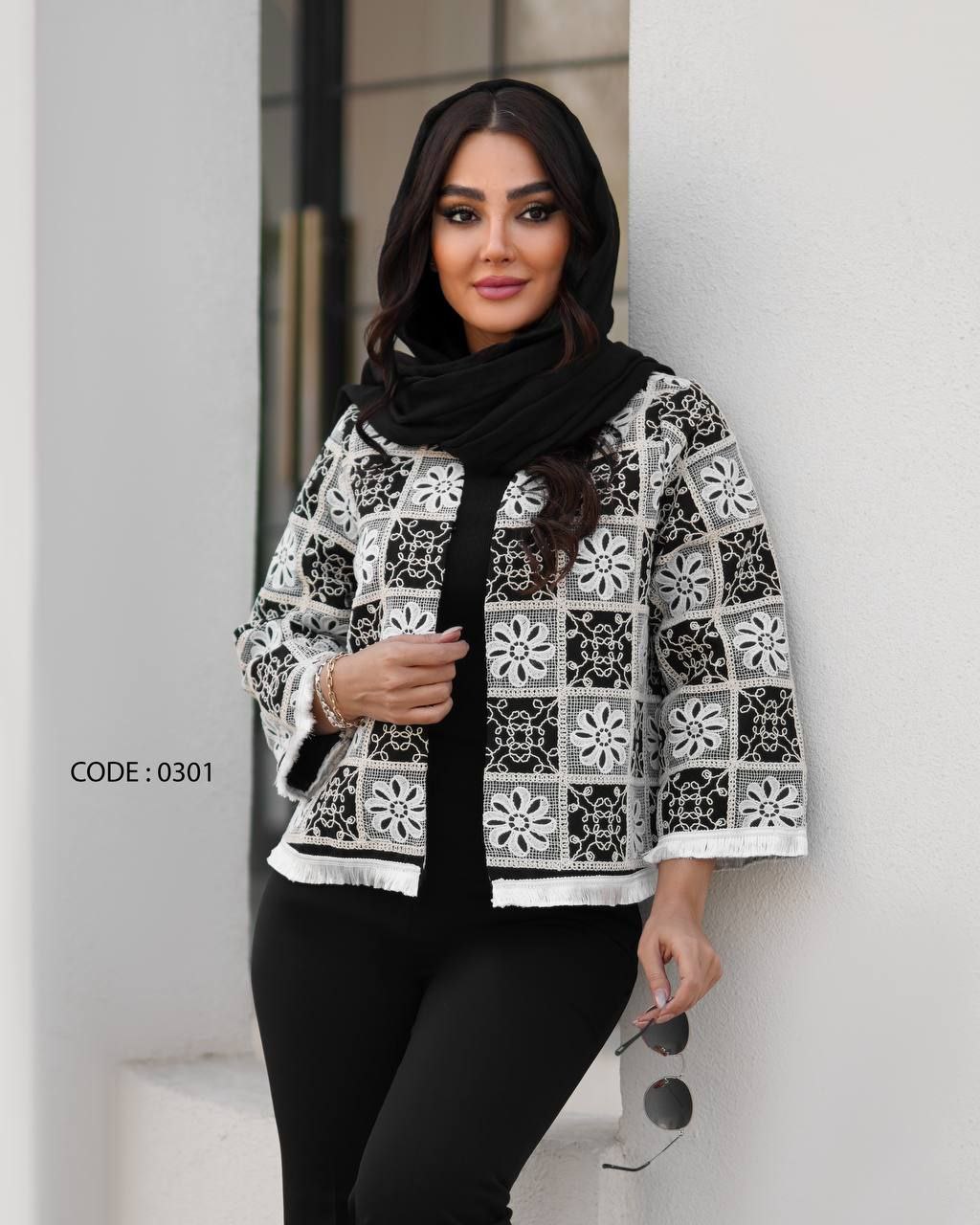 کت زنانه طرح اسلیمی کد ۵۷۶