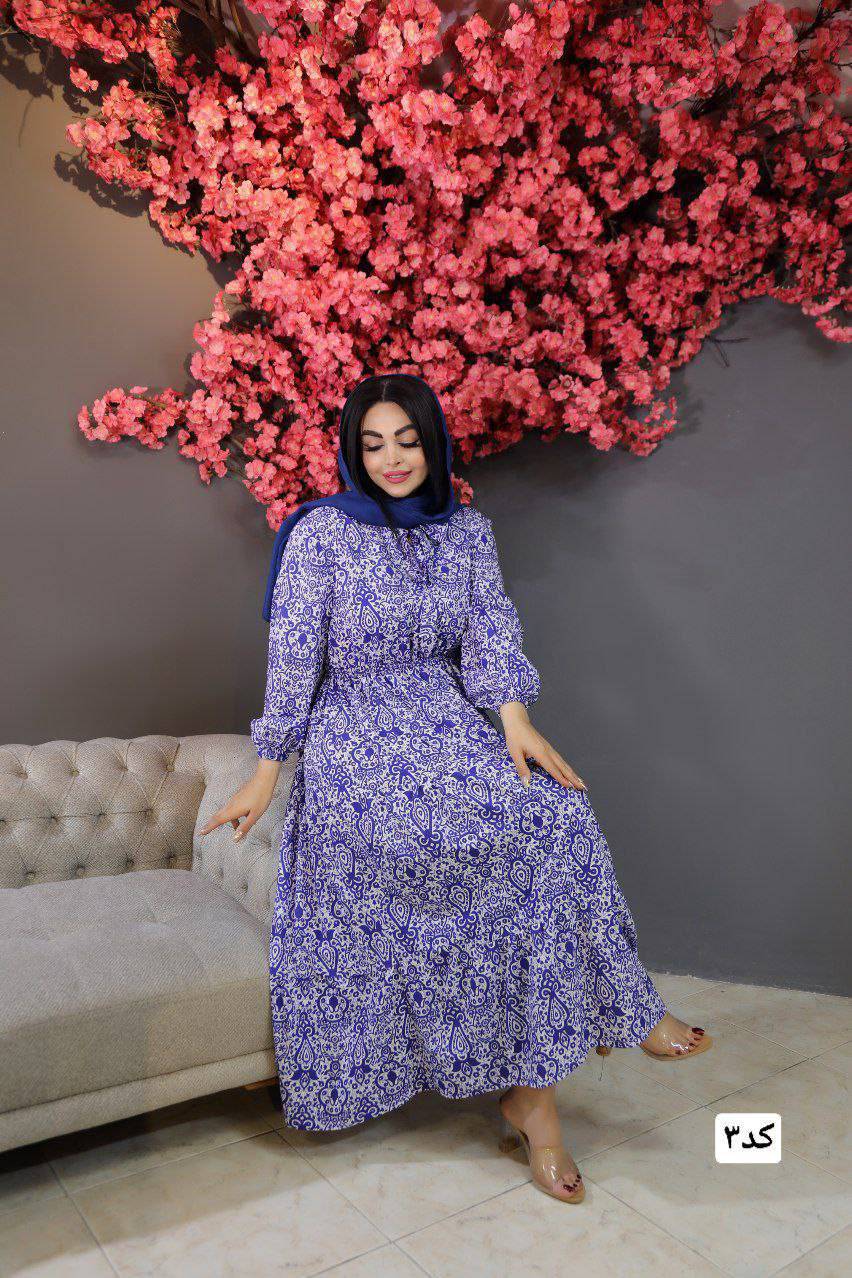 پیراهن زنانه بلند کالکشن عید