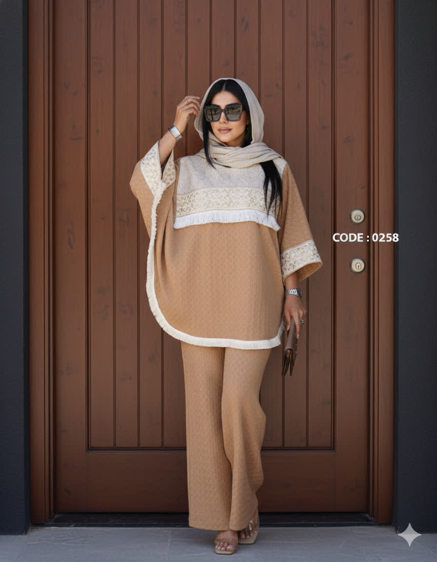 ست پانچ و شلوار مزونی کالکشن نوروز