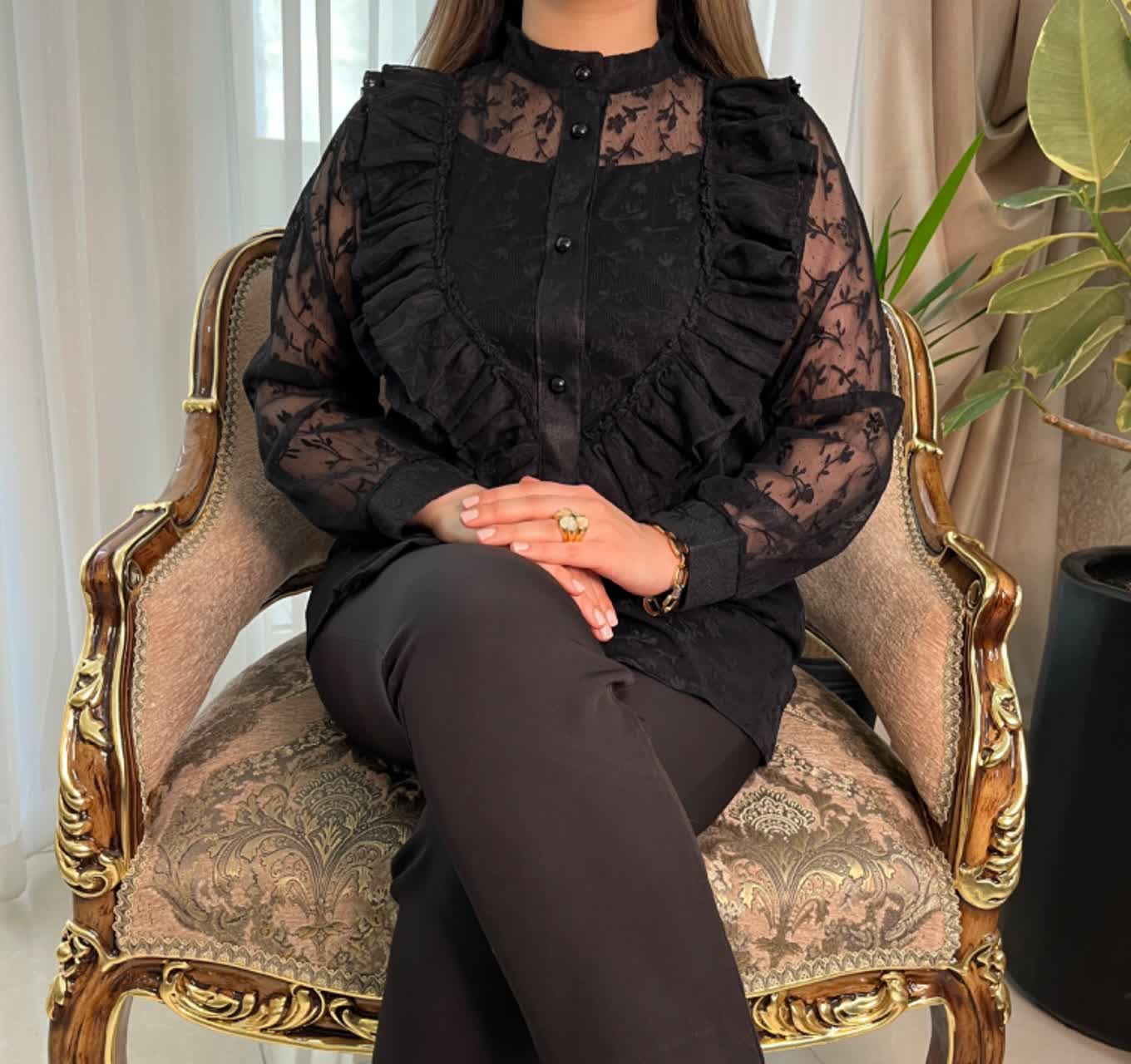 شومیز زنانه مدل شکوفه