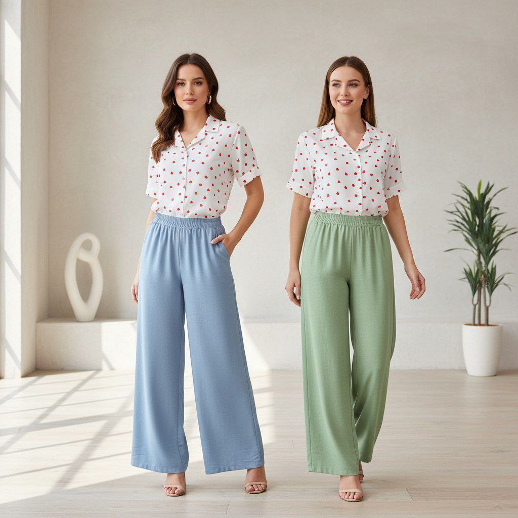 شلوار شانتون زنانه کد ۵۵۳