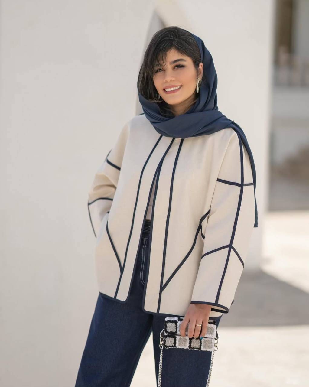 مانتو شلوار زنانه مجلسی مدل مهسا