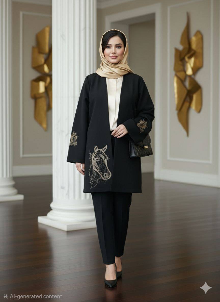 مانتو مزونی زنانه از کالکشن عید