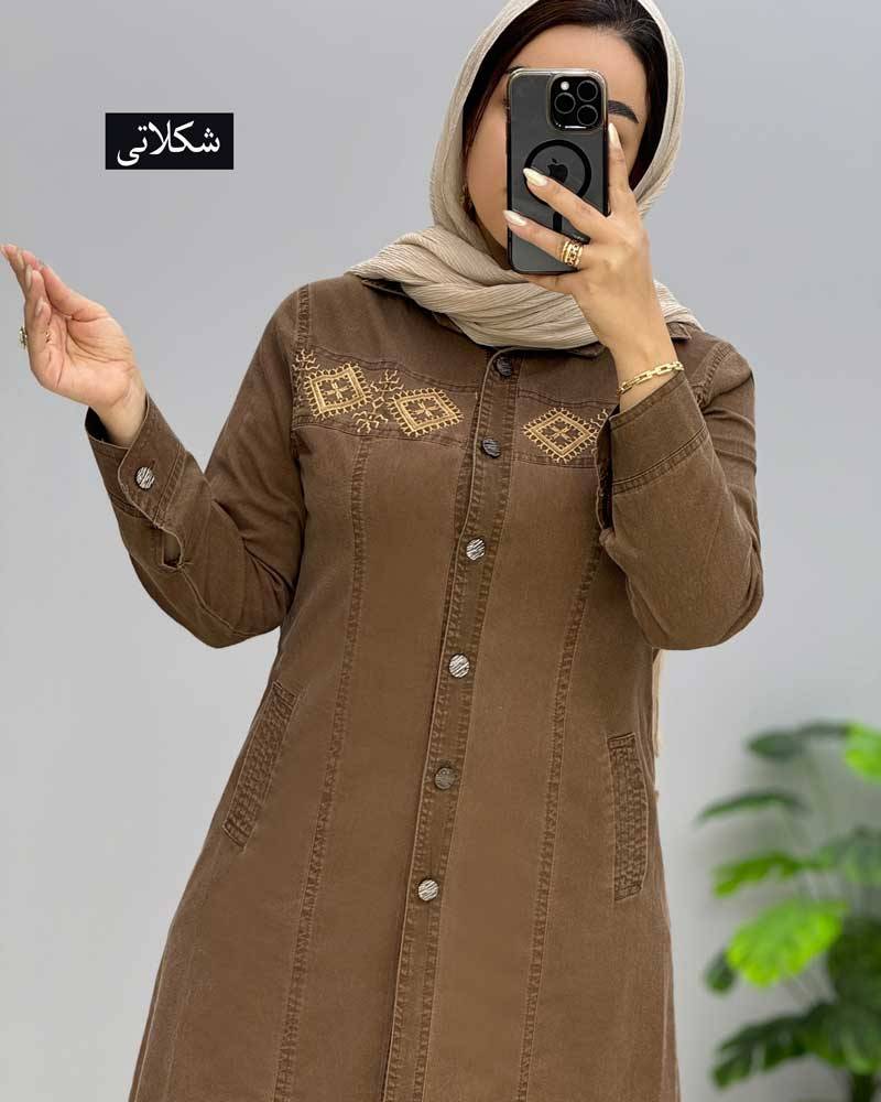 مانتو بلند زنانه مدل ترنج