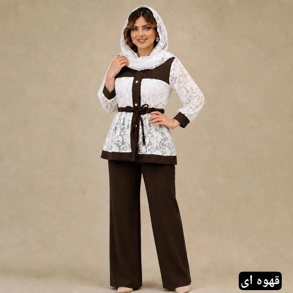 مانتو شلوار زنانه مدل فندق