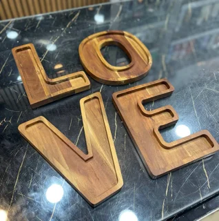 اردوخوری چوبی طرح لاو