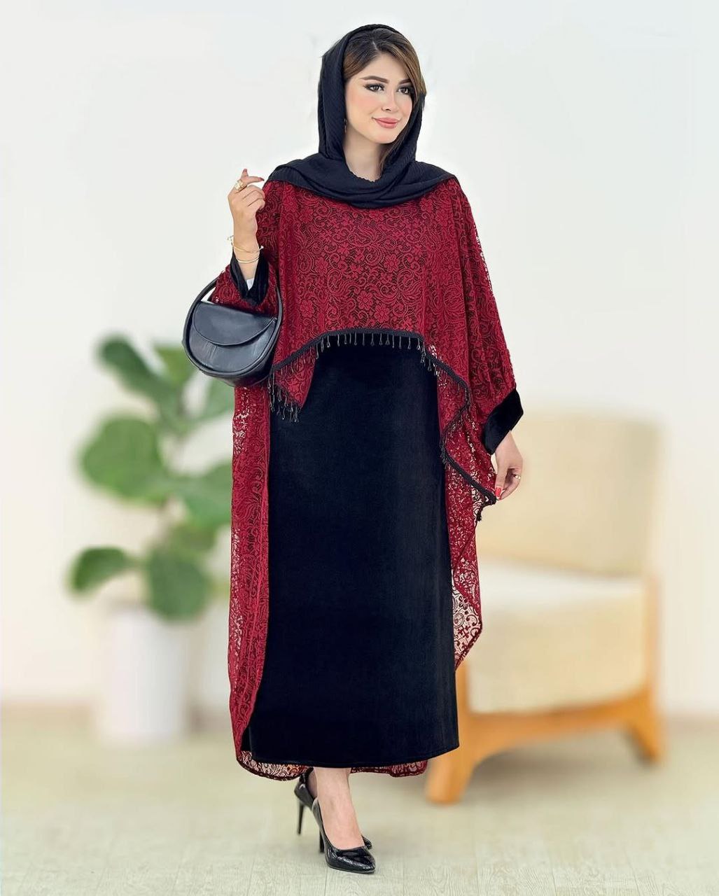 مانتو مجلسی زنانه مدل سرمه کد ۱۰۱۸