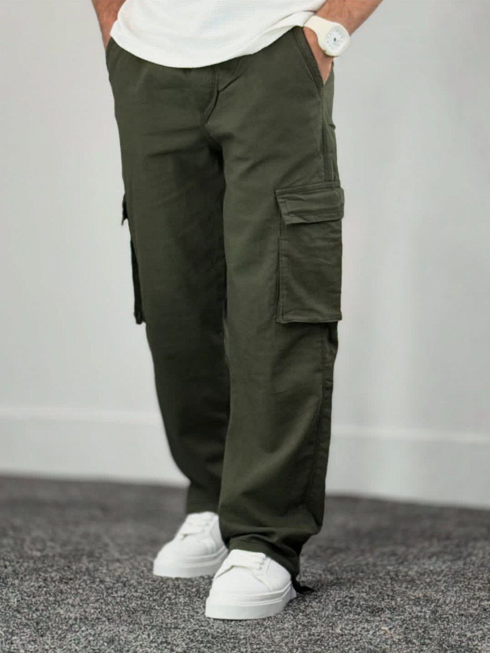 شلوار مردانه کتان دو حالته ۵ جیب کد ۷۹۶