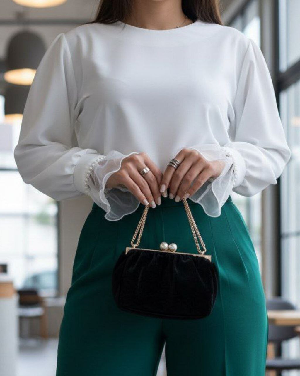 شومیز مجلسی زنانه کد ۱۰۷۴