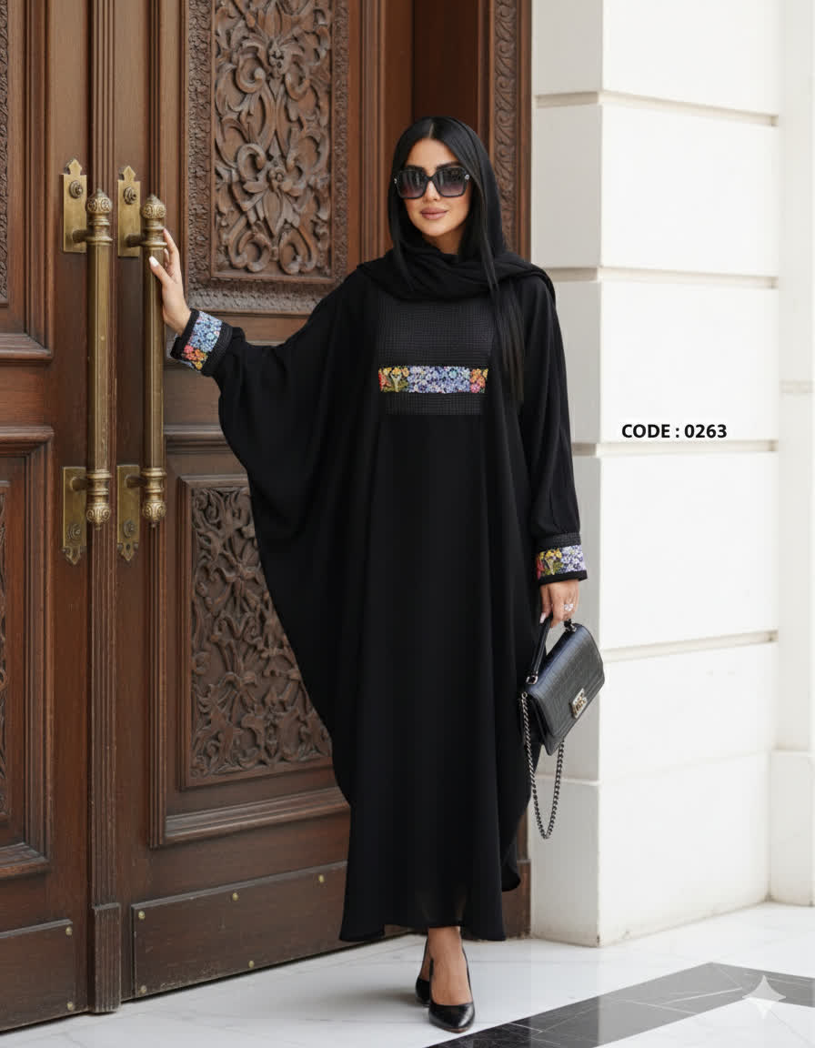 عبای مجلسی زنانه طرح هندی کالکشن نوروز