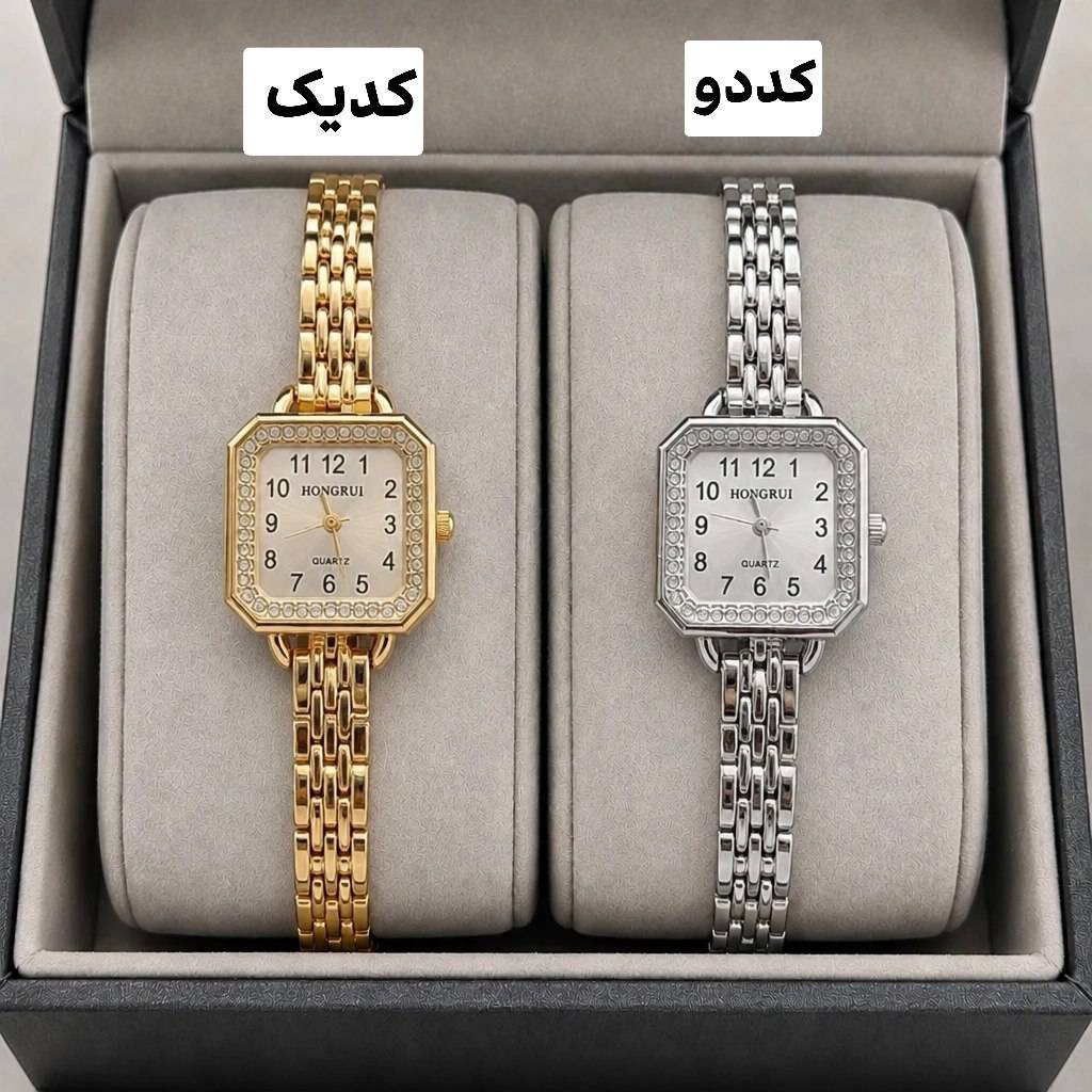 ساعت زنانه یا دخترانه مارک Hongrui شکل صفحه هشت ضلعی