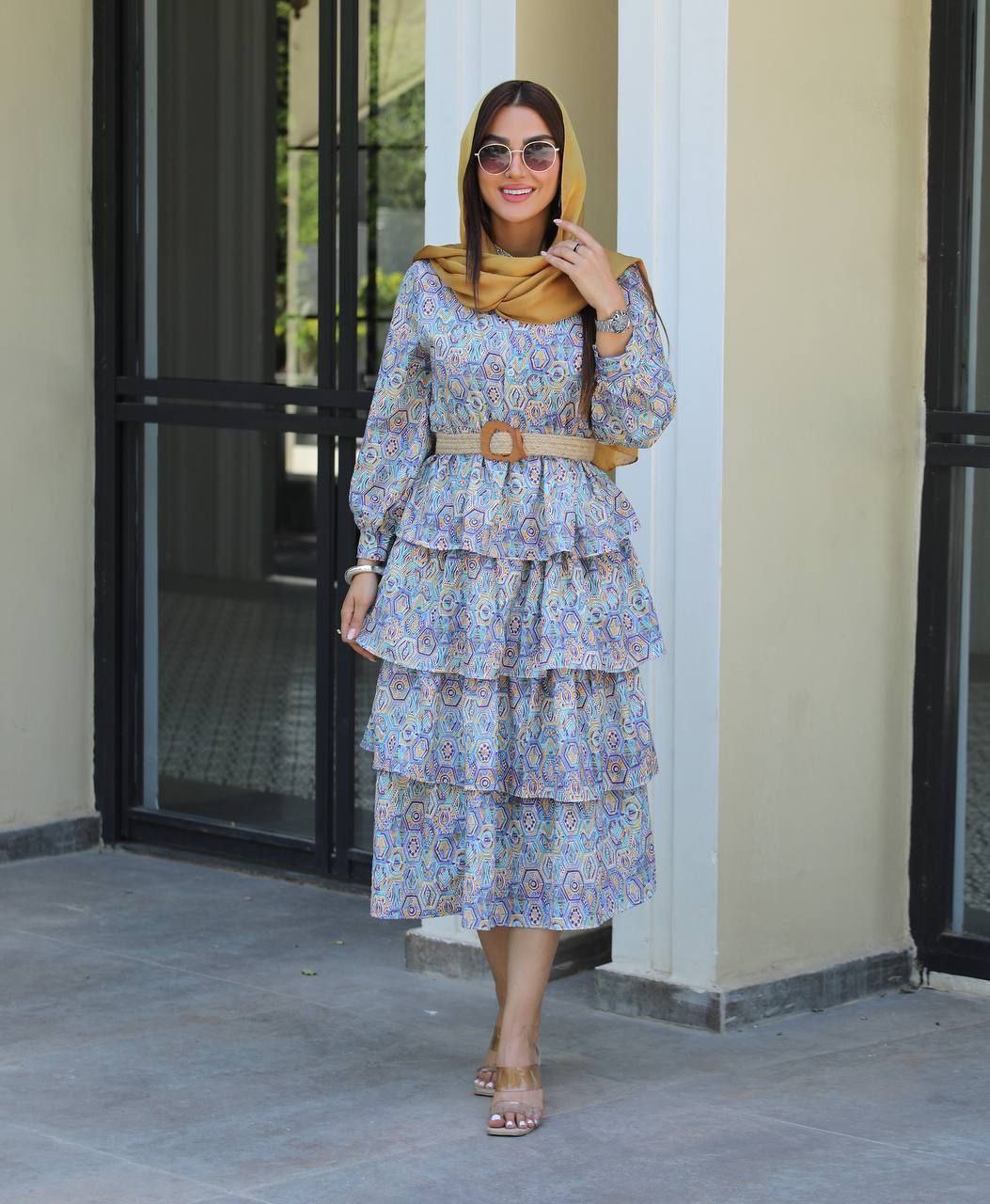 پیراهن طبقه ای زنانه کد ۵۵۴