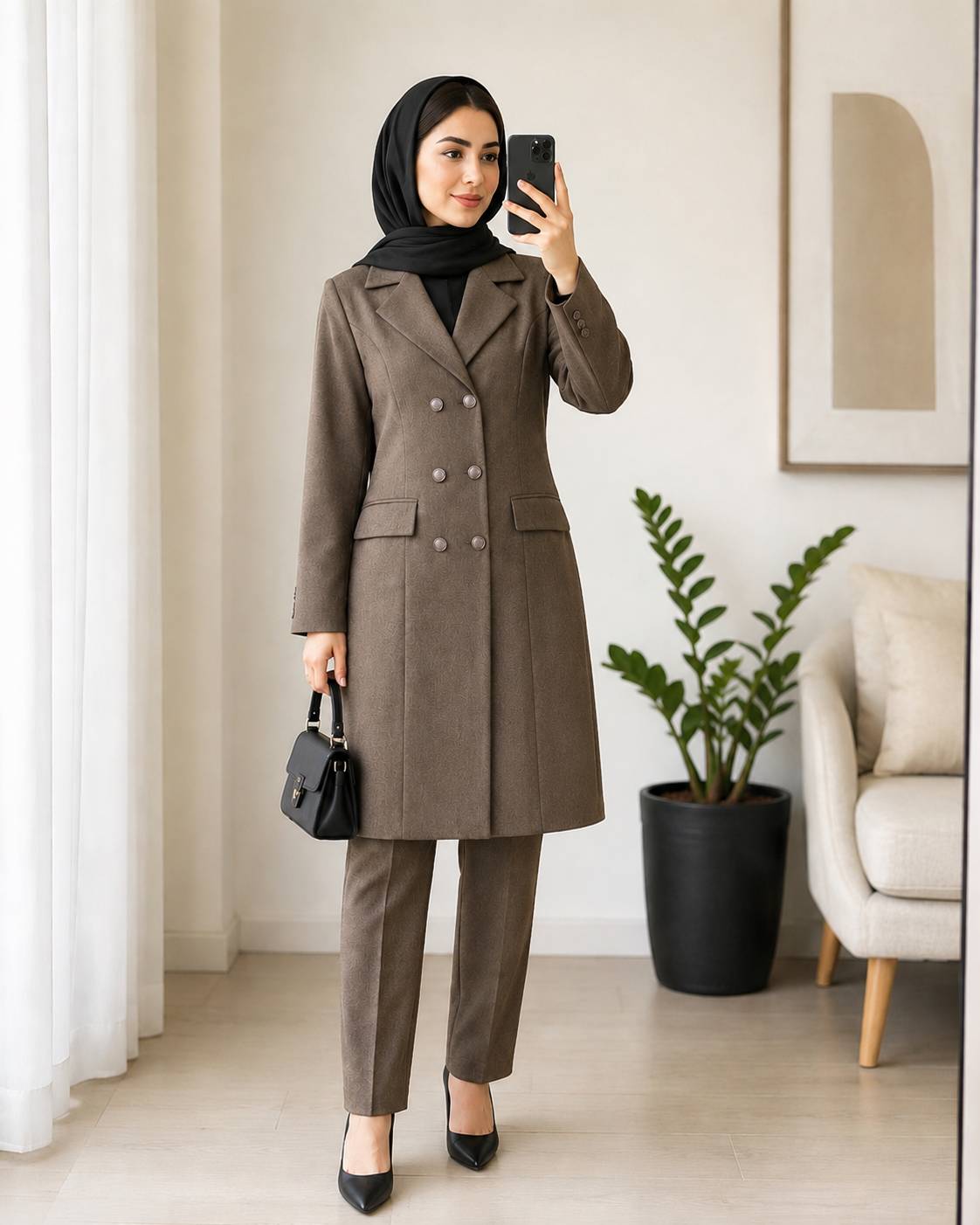 مانتو شلوار اداری زنانه مدل فاگل