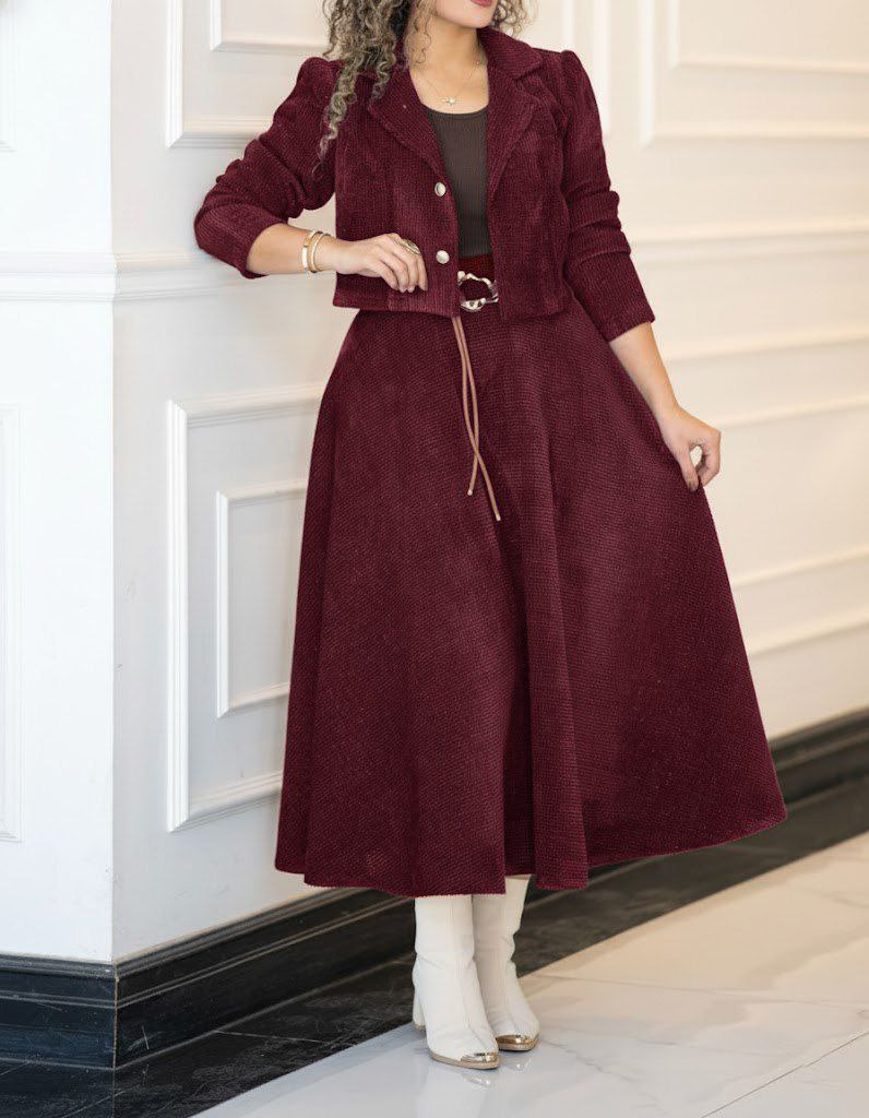 کت و دامن زنانه مدل شکیلا کد ۷۳۹