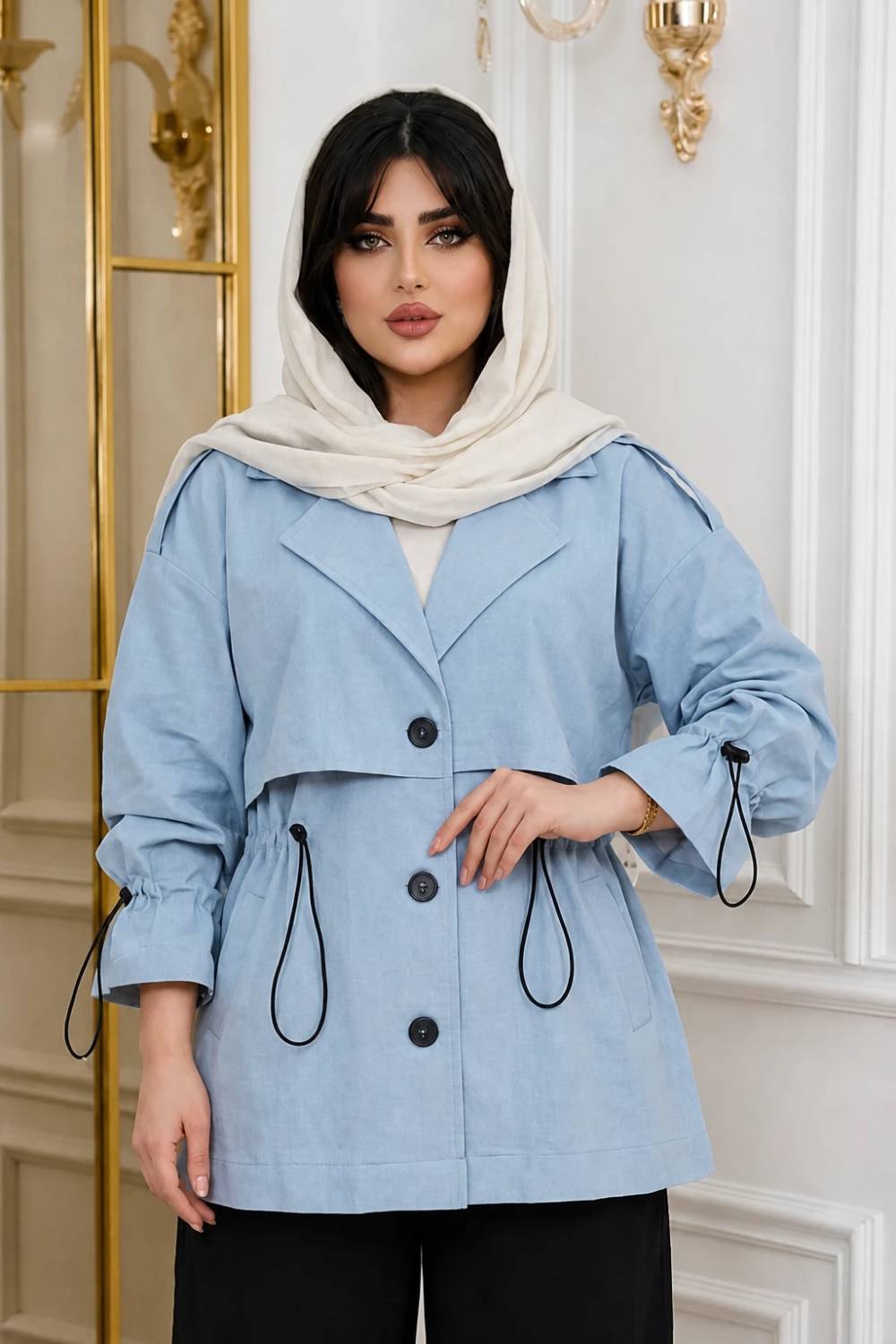 مانتو زنانه مدل ۳دکمه