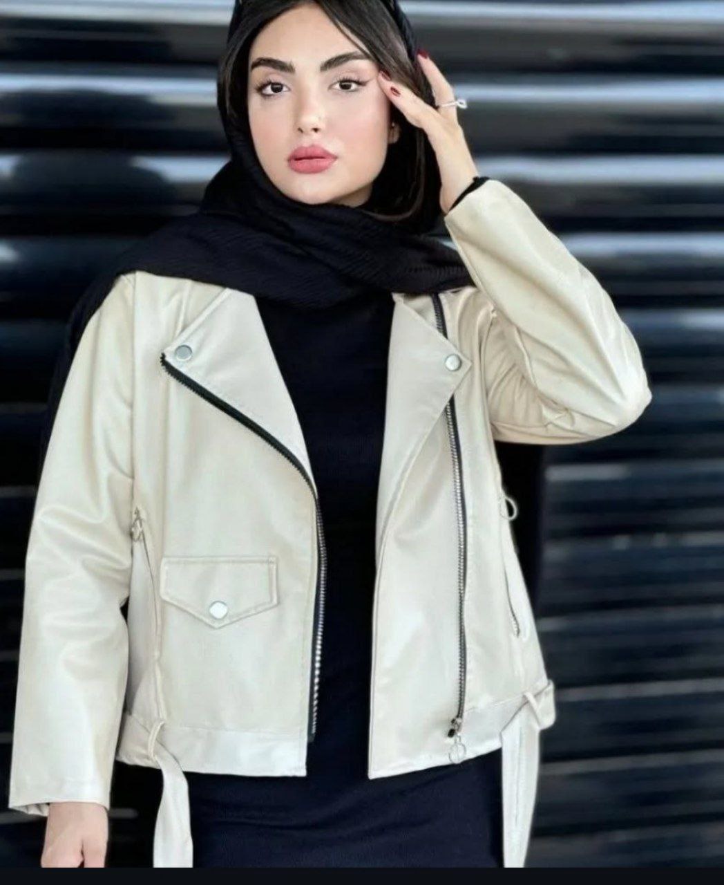 کت چرمی تیلور زنانه کد ۵۶۳