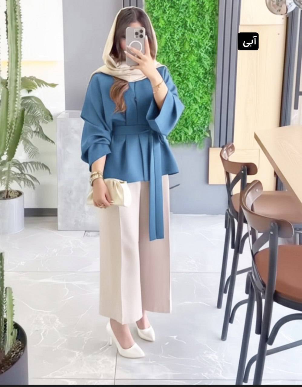 مانتو شلوار زنانه مدل شنیز